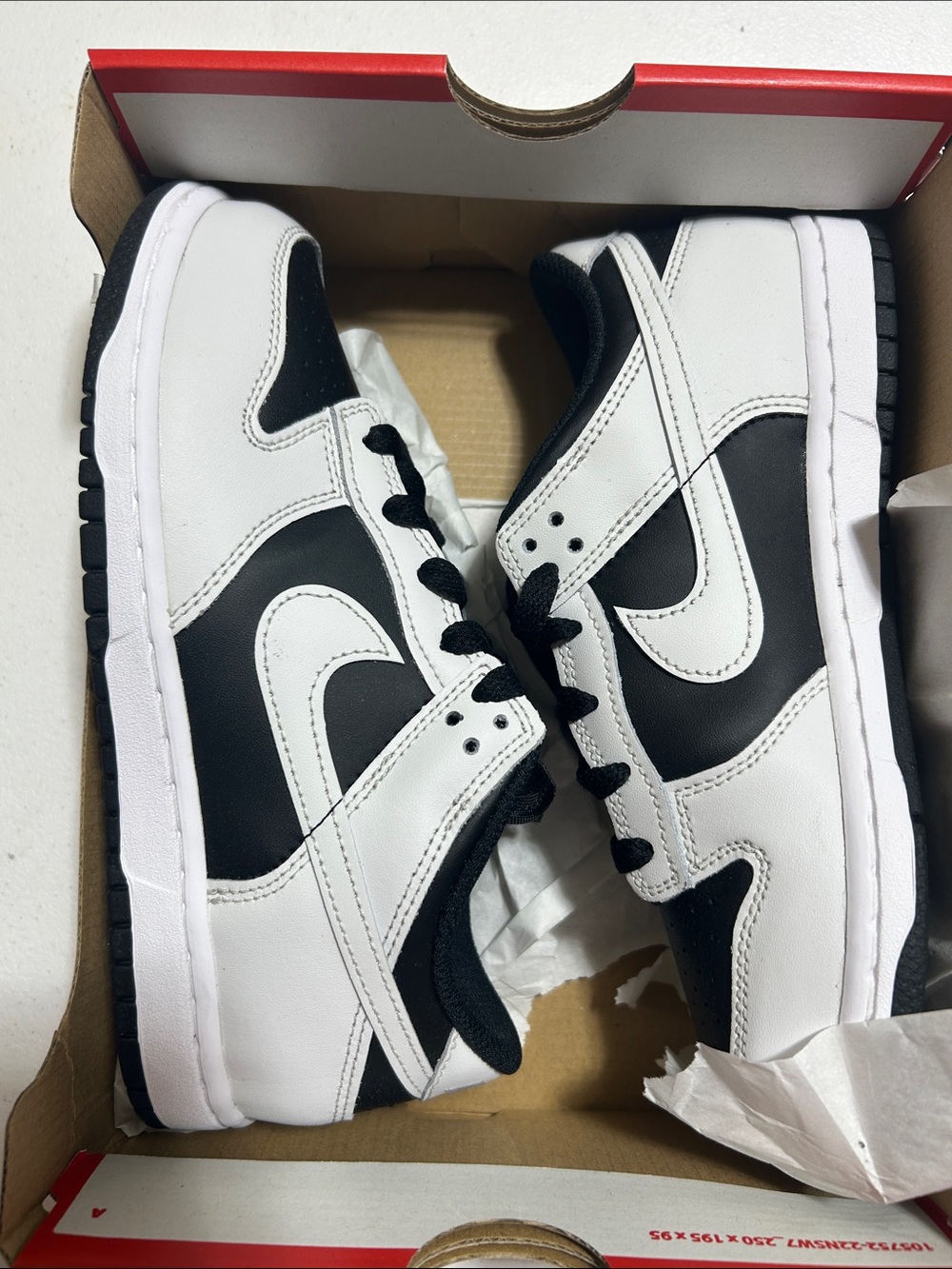 Nike Kids Black and White dunk low